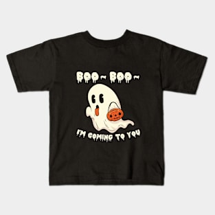 little ghost halloween Kids T-Shirt